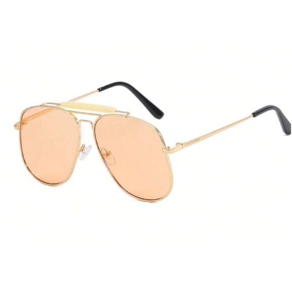 Luxe Reflective Aviator Sunnies Sunglasses - Picture 3 of 3